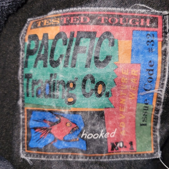 PACIFIC TRADING COMPANY Kangaroo Pocket  L Anorak Jacket Contrast Stitching - Picture 7 of 13